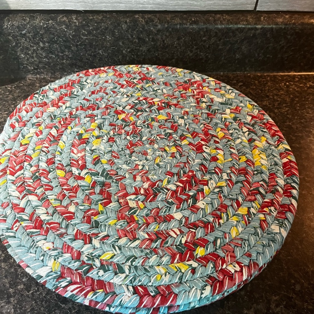 The Pioneer Woman Red and Blue Braided Trivet